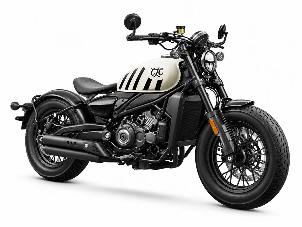 CF MOTO 450CL-C Bobber: CF MOTO 450CL-C Bobber — reviewed model photograph; colour representative