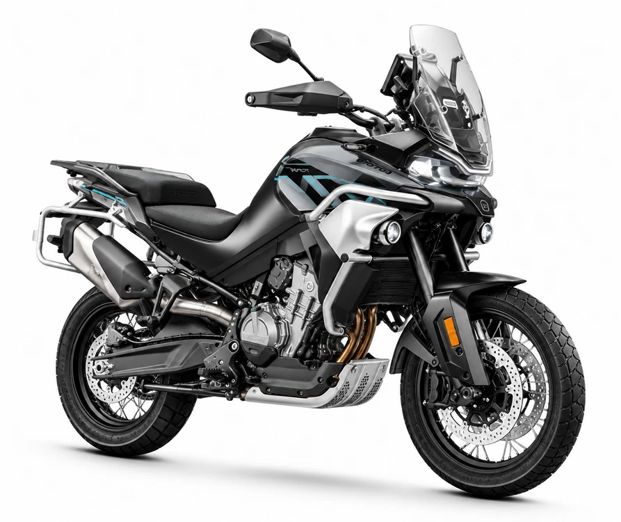 CF MOTO 800MT Sport: CF MOTO 800MT Sport — reviewed model photograph; colour representative
