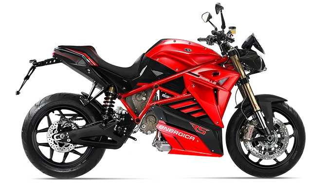 Energica Eva Ribelle RS: Energica Eva Ribelle RS — reviewed model photograph; colour representative
