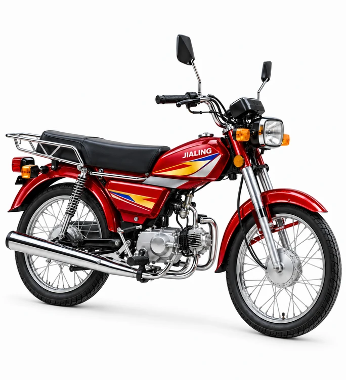 Jialing 70cc: Jialing 70cc — reviewed model photograph; colour representative