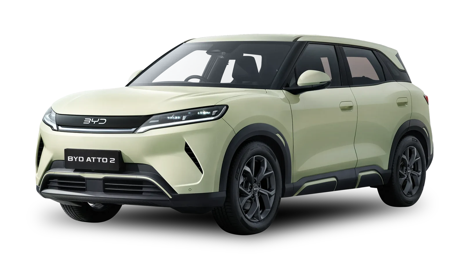 BYD Atto 2: BYD Atto 2 — Official Pakistan distributor model depiction; market catalogue year differs from image source year where applicable.