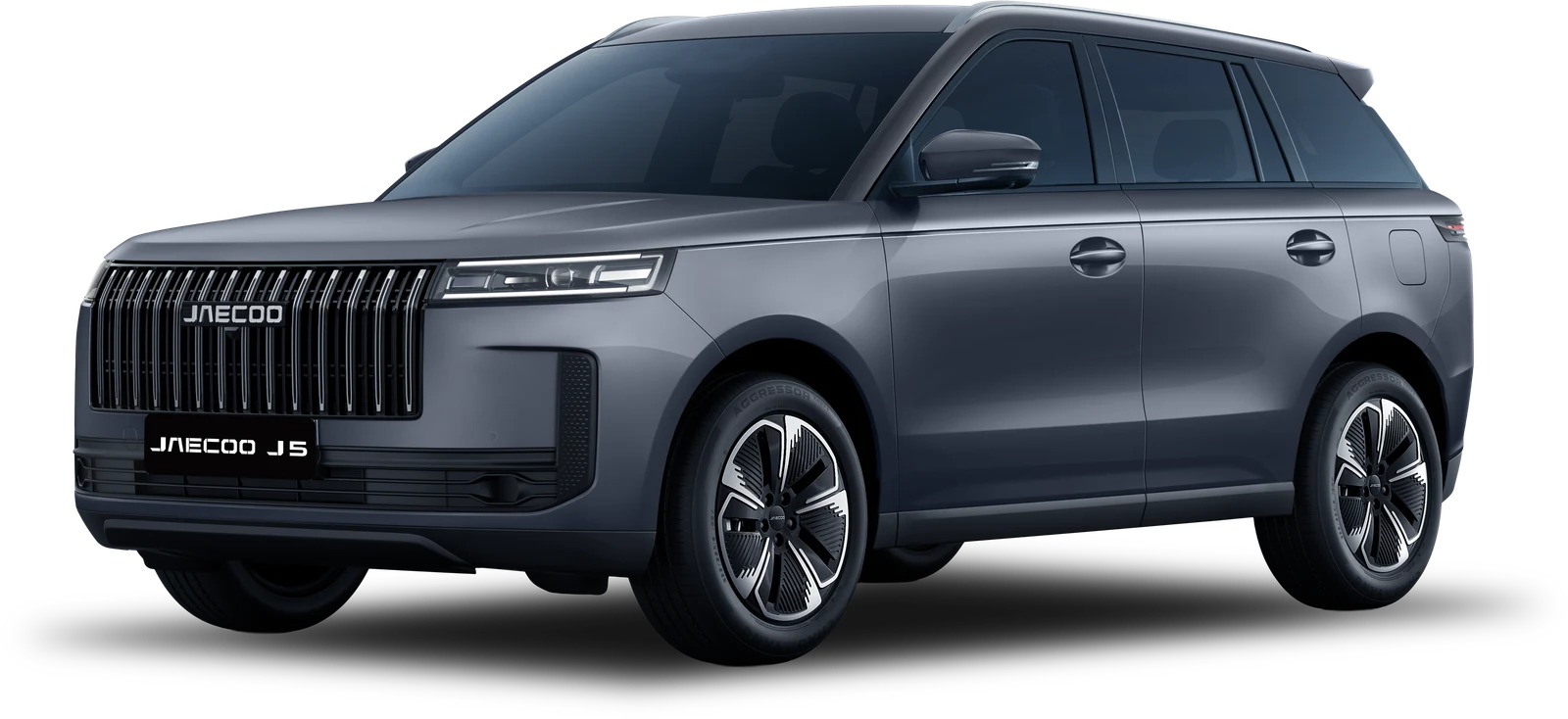 Jaecoo J5 HEV: Jaecoo J5 HEV — Official Pakistan distributor model depiction; market catalogue year differs from image source year where applicable.