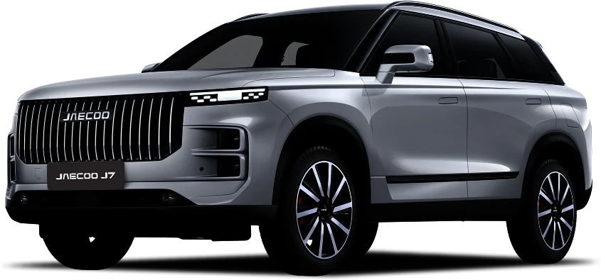 Jaecoo J7 PHEV: Jaecoo J7 PHEV — Official Pakistan distributor model depiction; market catalogue year differs from image source year where applicable.