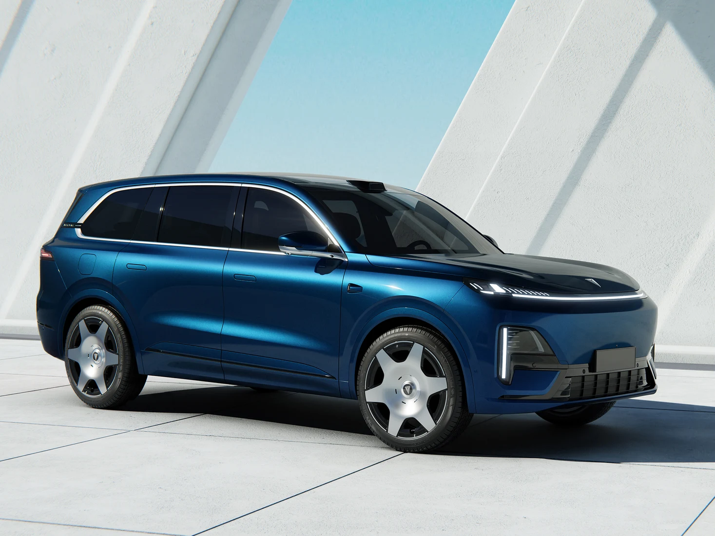 Deepal S09: Official international model image; Pakistan final specification and appearance may differ.