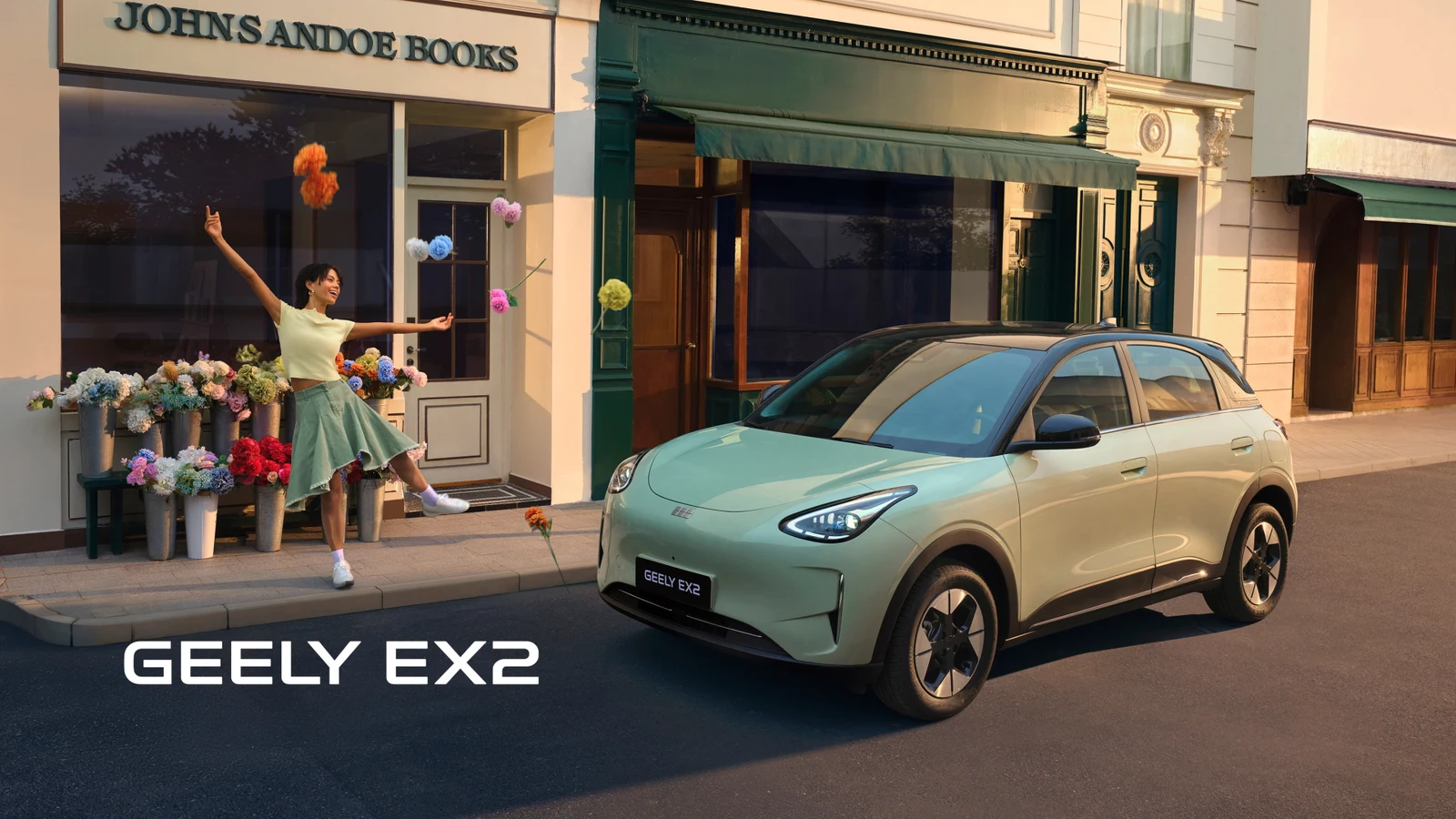 Geely EX2: Official international model image; Pakistan final specification and appearance may differ.
